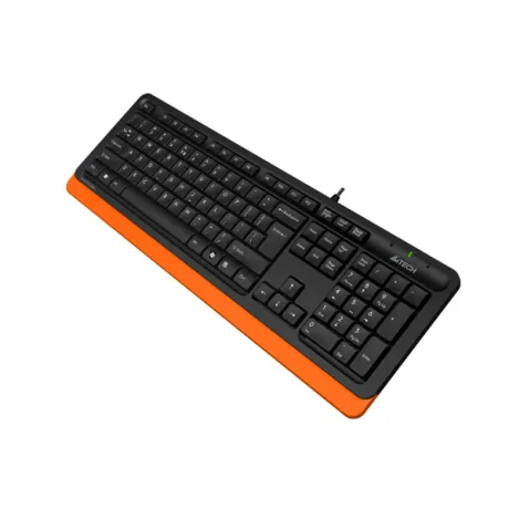 TASTATURA A4TECH, "Fstyler USB", cu fir, 104 taste format standard, USB, negru &amp;amp; portocaliu, "FK10 Orange" (include TV 0.8lei)