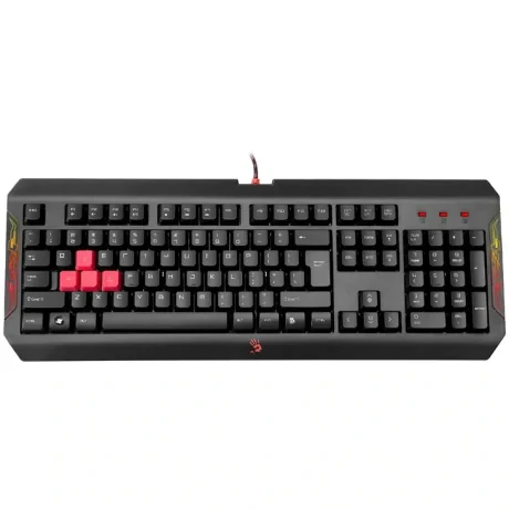 TASTATURA A4TECH - gaming, "Bloody gaming", cu fir 1.8m, 106 taste, format standard , USB, negru, "Q100" (include TV 0.8lei)