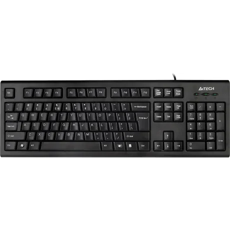 TASTATURA A4TECH, &quot;KRS85&quot;, cu fir, 104 taste format standard , USB, negru, &quot;KRS-85-USB&quot; (include TV 0.8lei)