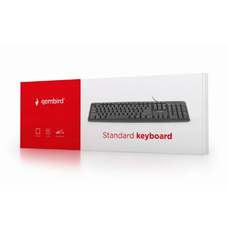 TASTATURA GEMBIRD USB, 104 taste, black, &quot;KB-U-103&quot; 45503580  (include TV 0.8lei)