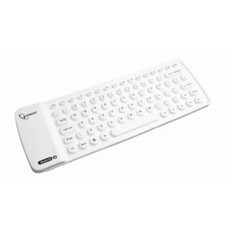 TASTATURA GEMBIRD, wireless, 81 taste format TKL (fara keypad), Bluetooth, alb, &quot;KB-BTF1-W-US&quot; (include TV 0.8lei)