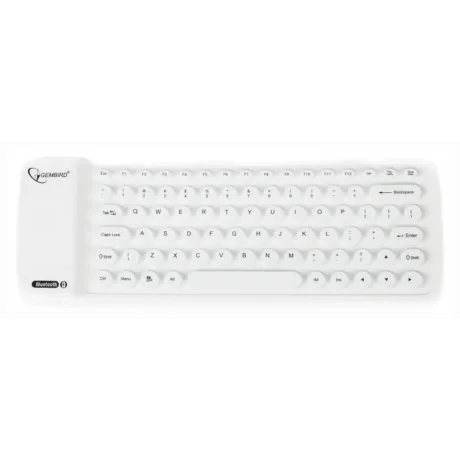 TASTATURA GEMBIRD, wireless, 81 taste format TKL (fara keypad), Bluetooth, alb, &quot;KB-BTF1-W-US&quot; (include TV 0.8lei)