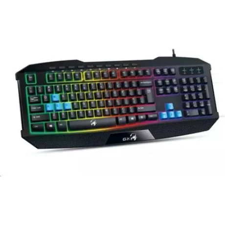 TASTATURA GENIUS gaming USB, multimedia, 104 taste + 10 taste multimedia, iluminare 7 culori, black, &quot;Scorpion K215&quot; &quot;31310474100&quot;  (include TV 0.8lei)