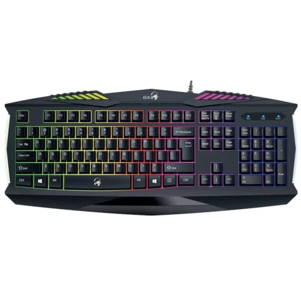 TASTATURA GENIUS gaming USB, multimedia, 104 taste (dintre care 12 au si fct. multimedia), iluminare 7 culori, black, &quot;Scorpion K220&quot; &quot;31310475100&quot;  (include TV 0.8lei)