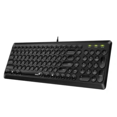TASTATURA GENIUS USB, multimedia, 104 taste + 12 taste multimedia (chocolate style), black, "SlimStar Q200" "31310020400"  (include TV 0.8lei)