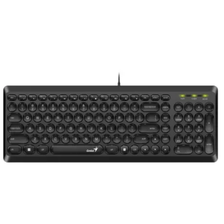 TASTATURA GENIUS USB, multimedia, 104 taste + 12 taste multimedia (chocolate style), black, "SlimStar Q200" "31310020400"  (include TV 0.8lei)