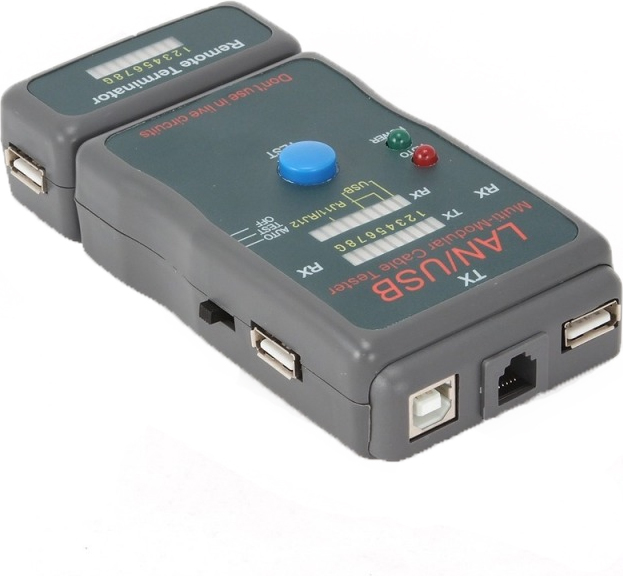TESTER CABLU RETEA GEMBIRD pt. cablu UTP, STP si USB, baterie 9V neinclusa, "NCT-2" (include TV 0.8lei) thumb