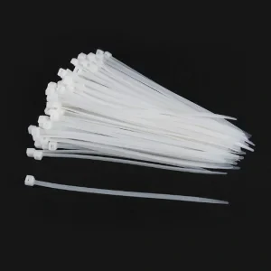 TILE prindere cablu GEMBIRD, 100pcs., 150*3.2 mm, din Nylon, white, &quot;NYT-150/25&quot;