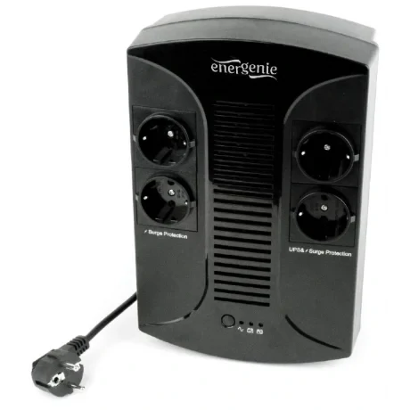 UPS GEMBIRD, Line Int. , brick, 850VA/510W, AVR, Schuko x 4, 1 x baterie 12V/8Ah, LED, back-up 1 - 10 min., &quot;EG-UPS-002&quot;, (include TV 10lei)