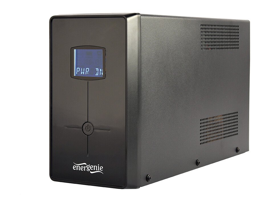 UPS GEMBIRD, Line Int. cu management, mini tower, 2000VA/1200W, AVR, IEC x 3/ Schuko x 2, 2 x baterie 12V/9Ah, display LCD, back-up 1 - 10 min., "EG-UPS-035", (include TV 10lei) thumb
