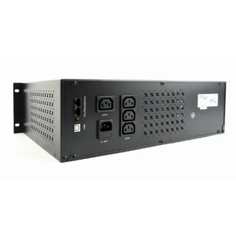 UPS GEMBIRD, Line Int. cu management, rack, 1500VA/900W, AVR, IEC x 4, 2 x baterie 12V/8Ah, display LCD, back-up 1 - 10 min., &quot;UPS-RACK-1500&quot;, (include TV 10lei)