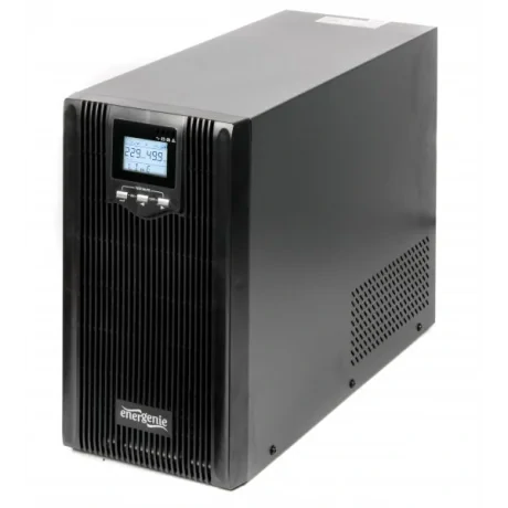 UPS GEMBIRD, Line Int. cu sinusoida pura cu management, mini tower, 3000VA/2400W, AVR, IEC x 6, 4 x baterie 12V/9Ah, display LCD, back-up 21 - 30 min., &quot;EG-UPS-PS3000-01&quot;, (include TV 10lei)