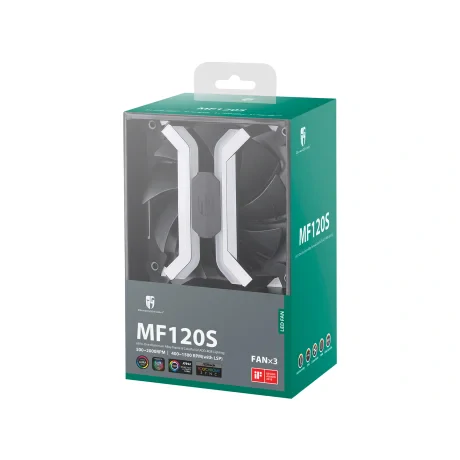 VENTILATOR DEEPCOOL PC MF 120S, 120x120x25 mm, ADD RGB LED, Hydro Bearing, 3 buc. in pachet, 5-port RGB hub "MF 120S"