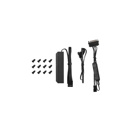 VENTILATOR DEEPCOOL PC RF120x3, 120x120x25 mm, RGB LED, PWM, Hydro Bearing, control dual iluminare RGB SYNC, 3 buc. in pachet &amp;amp; controller, "DP-FRGB-RF120-3C"