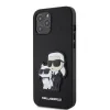 Husa spate Karl Lagerfeld PU Saffiano Karl si Choupette NFT pentru iPhone 12 Pro Max Negru