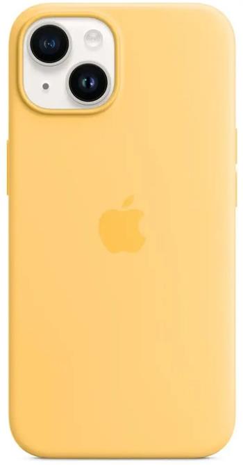 Husa din silicon Apple incl. Magsafe pentru iPhone 14 Sunglow thumb