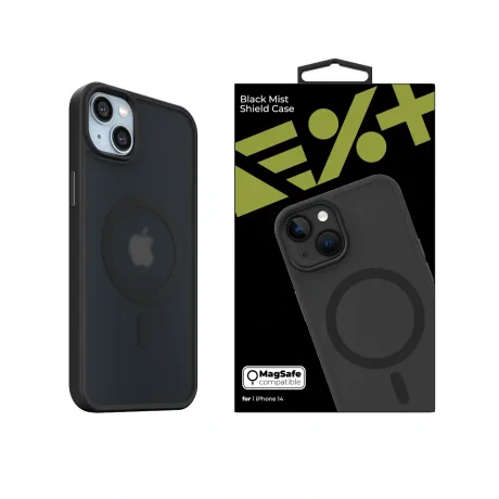 Husa Cover TPU MagSafe Next One pentru iPhone 14 IPH-14-MAGSF-MISTCASE-BLK Negru