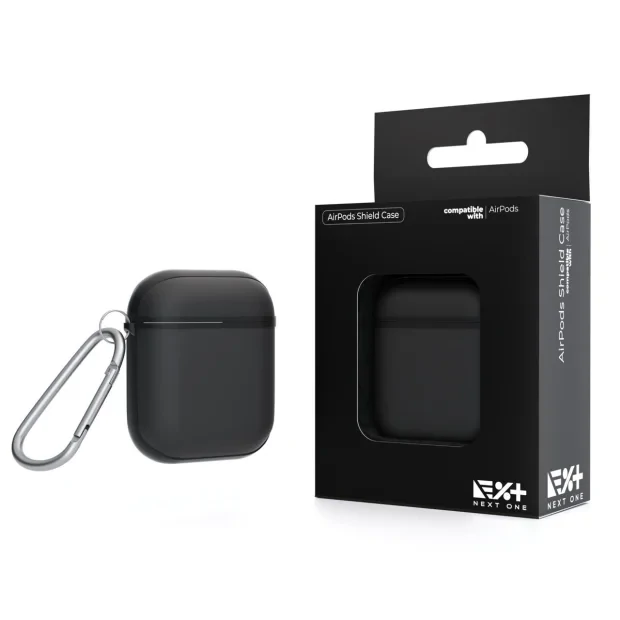 Husa AirPods Next One silicon pentru Airpods 1/2 AP-TPU-BLK Negru