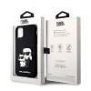 Husa  Karl Lagerfeld PU Saffiano Karl and Choupette NFT pentru iPhone 11 Negru