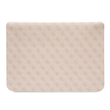 Husa pentru Laptop Guess PU 4G cu dungi imprimate 16 inchi roz