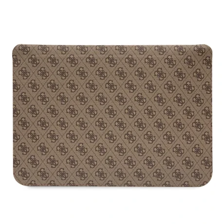 Husa pentru Laptop Guess PU 4G cu dungi imprimate 16 inchi maro