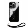 Husa spate reversibila cu paiete Karl Lagerfeld pentru iPhone 13 Pro Max negru/argintiu