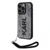 Husa spate reversibila cu paiete Karl Lagerfeld pentru iPhone 13 Pro Max negru/argintiu