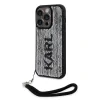 Husa spate reversibila cu paiete Karl Lagerfeld pentru iPhone 13 Pro negru/argintiu