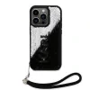Husa spate reversibila cu paiete Karl Lagerfeld pentru iPhone 13 Pro negru/argintiu
