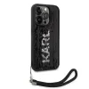 Husa spate reversibila cu paiete Karl Lagerfeld pentru iPhone 13 Pro negru/argintiu
