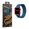 Curea Ceas Silicon Next One pentru Apple Watch 42/44/45 mm AW-4244-LTHR-BLU Albastru