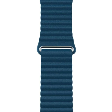 Curea Ceas Silicon Next One pentru Apple Watch 42/44/45 mm AW-4244-LTHR-BLU Albastru