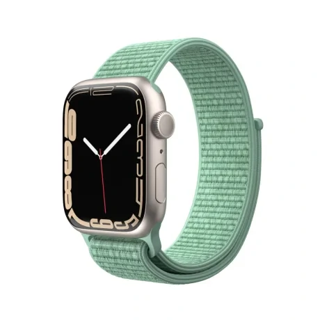 Curea Ceas Textil Next One pentru Apple Watch 42/44/45 mm AW-4244-LOOP-MRN Verde