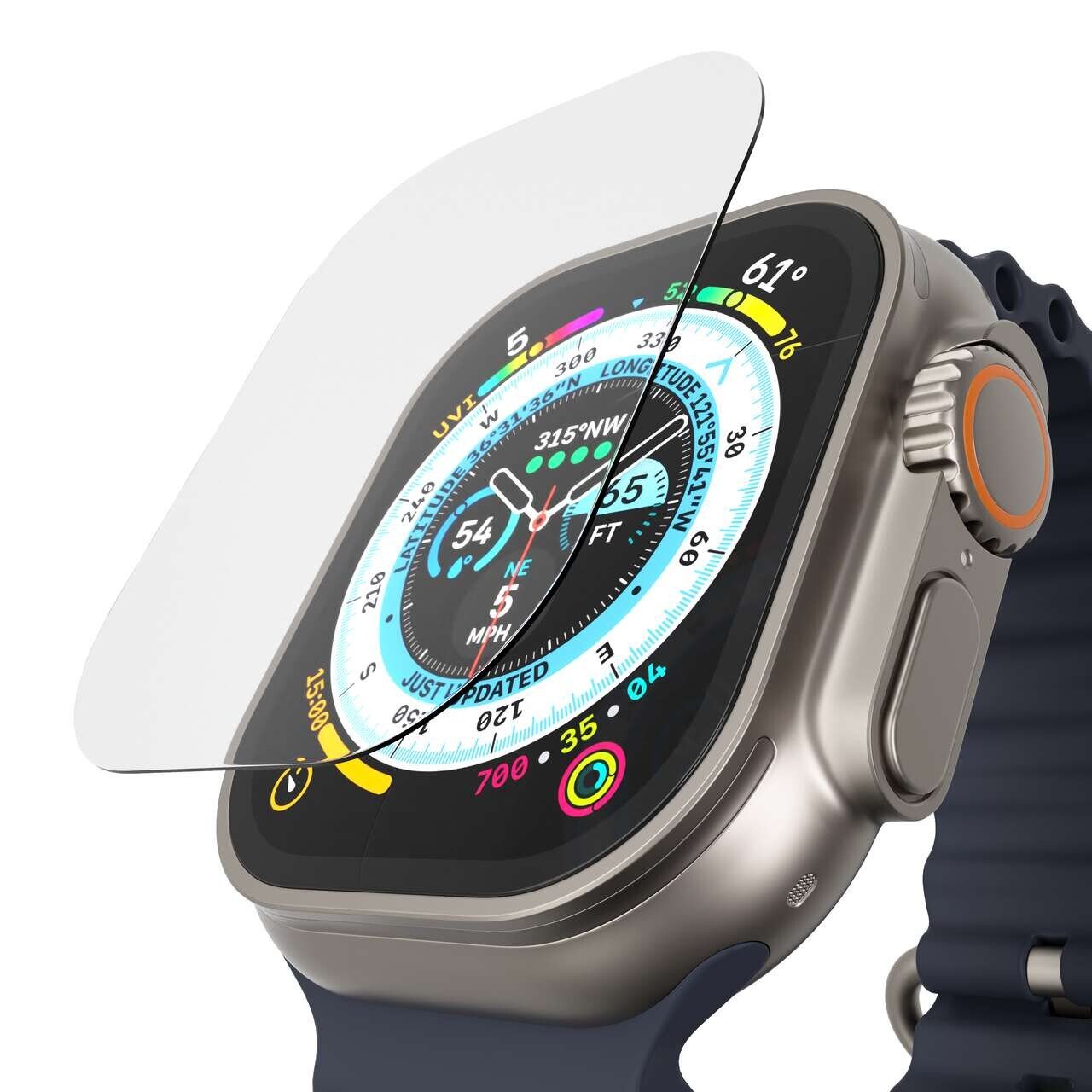 Folie Protectie 3D Next One pentru Apple Watch 49 mm AW-ULTRA-49-3D-CLR Transparent thumb