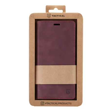 Husa Book Tactical Xproof pentru Xiaomi Redmi Note 12 5G Visiniu