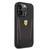 Husa Cover Ferrari Hard Carbon PU pentru iPhone 14 Pro Max FEHCP14XNPYK Black