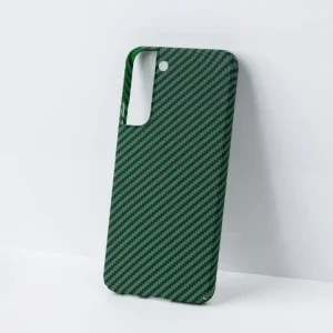 Husa Cover Hard Carbon Fiber pentru Samsung Galaxy A14 5G Verde thumb