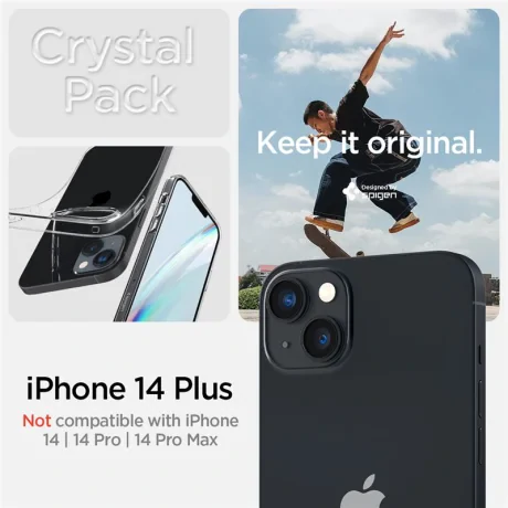 Husa Spigen Crystal Pack, transparenta  - pentru  iPhone 14 Plus