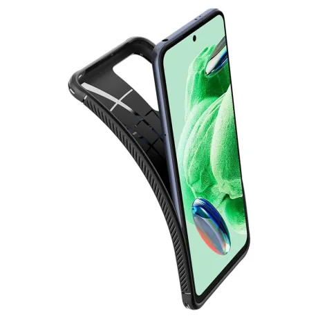 Husa Spigen Rugged Armor, pentru  Xiaomi Redmi Note 12 5G/ POCO X5 5G -Negru