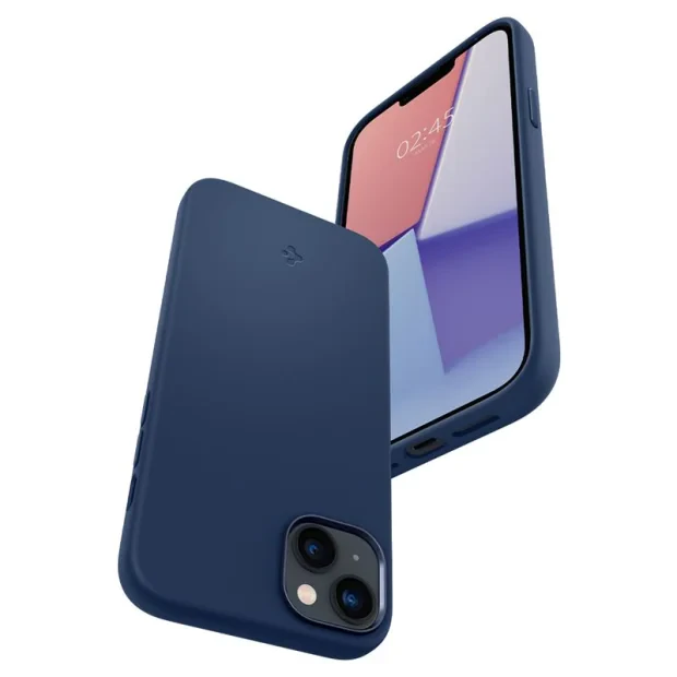 Husa Spigen Silicone Fit MagSafe pentru iPhone 14 Plus Albastru