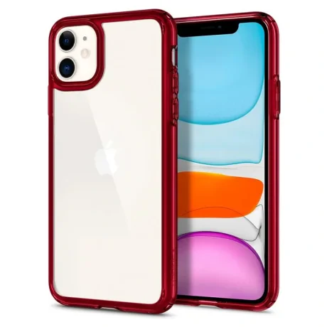 Husa Spigen Ultra Hybrid pentru iPhone 11, Rosu