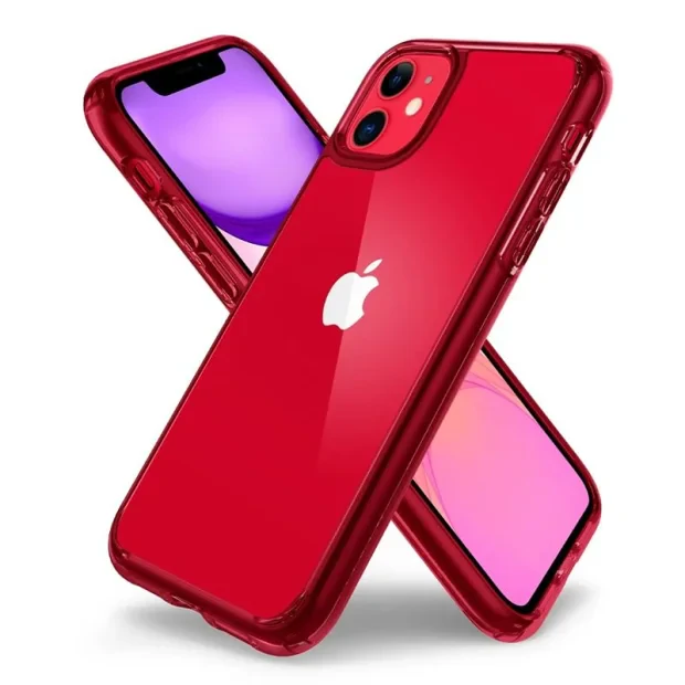 Husa Spigen Ultra Hybrid pentru iPhone 11, Rosu