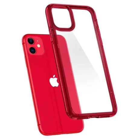 Husa Spigen Ultra Hybrid pentru iPhone 11, Rosu