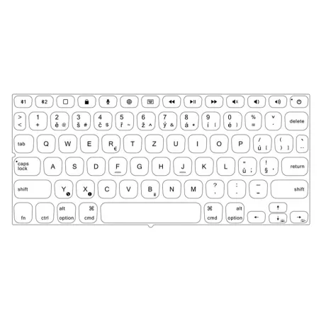Tastatura Bluetooth robusta UAG cu trackpad pentru iPad 10,9&quot; 2022 Negru