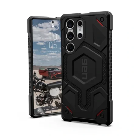 Husa cover UAG Monarch Pro pentru Samsung Galaxy S23 Ultra Kevlar Negru