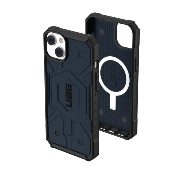 Husa UAG Pathfinder MagSafe Mallard  iPhone 14 Plus Albastru