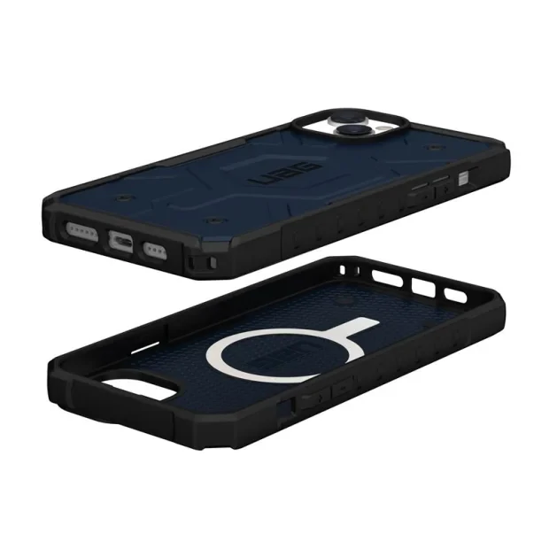 Husa UAG Pathfinder MagSafe Mallard  iPhone 14 Plus Albastru