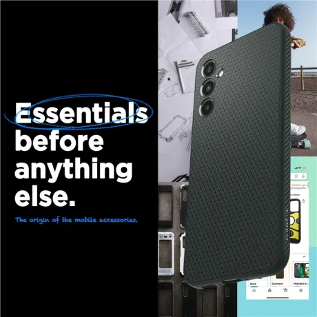 Husa Spigen Liquid Air pentru Samsung Galaxy A34 , Verde