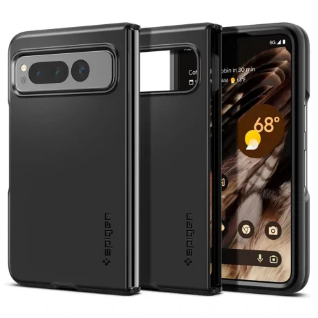 Husa Spigen Thin Fit, negru - pentru Google Pixel Fold