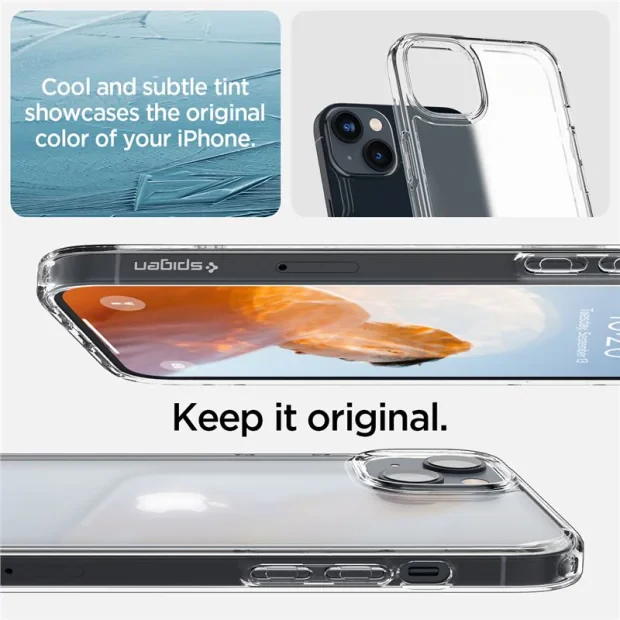 Husa spate Spigen Ultra Hybrid pentru iPhone 14 Transparent